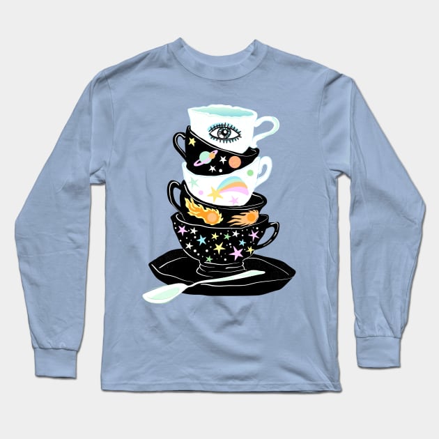 Cosmic Tea Long Sleeve T-Shirt by anneamanda